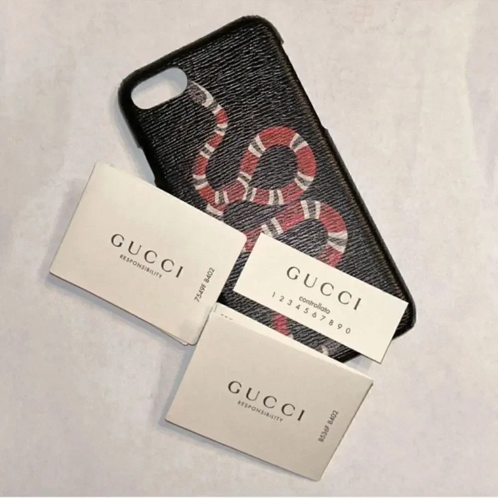 Authentic Gucci Snake iPhone 7/8 Red & Black Phone Case